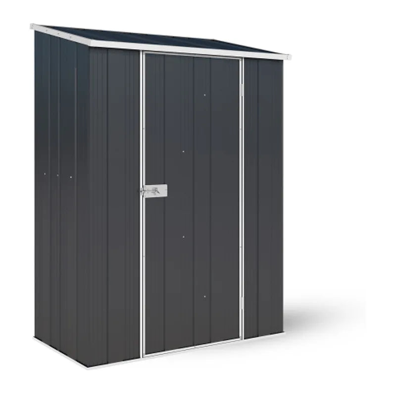 Monolith slimline garden shed with skillion roof, YardStore S42-S, 1.41m x 0.72m x 1.8m