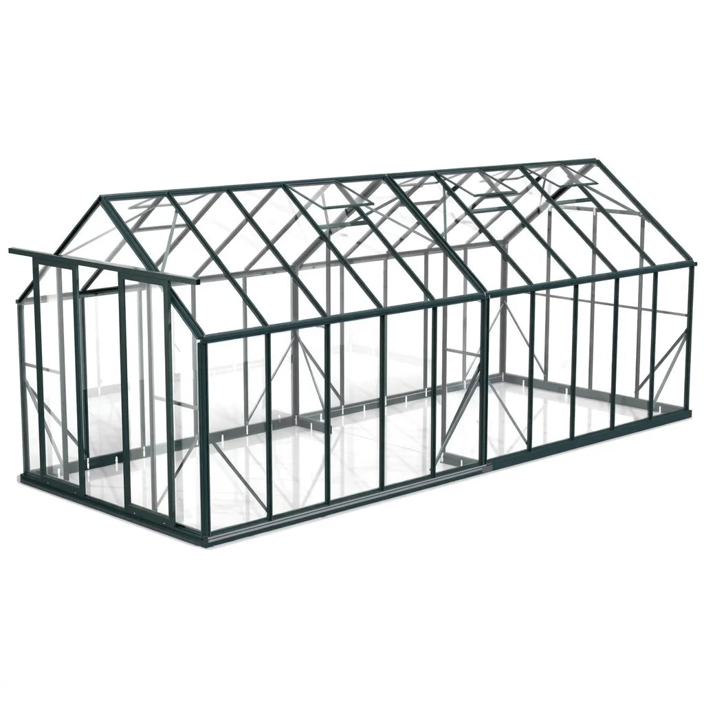 Wintergardenz 8ft x 20ft toughened glass greenhouse, Australian made