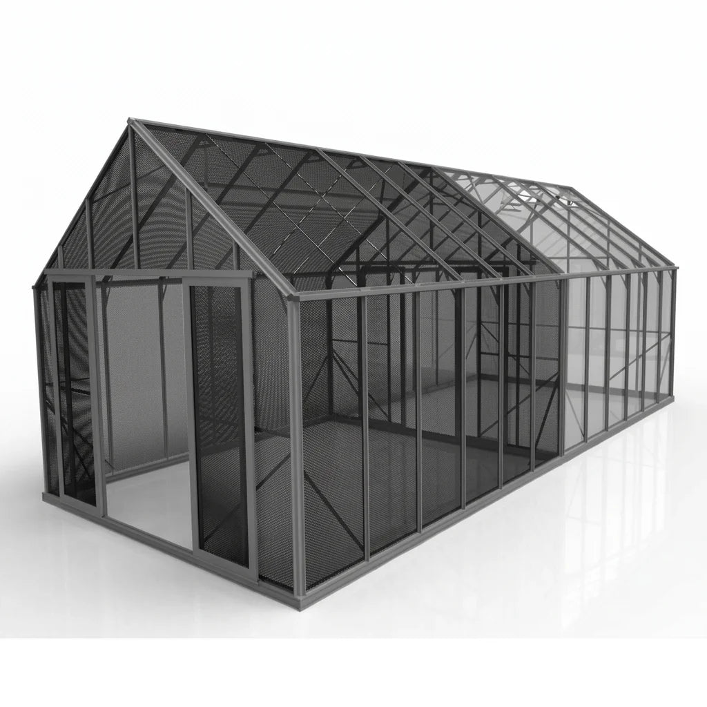 Wintergardenz Multizone Growhouse 10ft x 24ft, dual-zone greenhouse