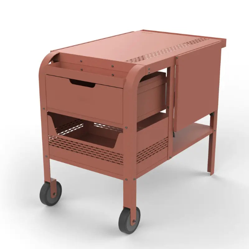 ziipa-fredda-deluxe-garden-trolley-with-side-tables-terracotta-front