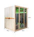 4 person indoor infrared sauna, 1800 x 1620 x 2100 mm dimensions