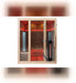 4 person indoor infrared sauna with Canadian cedar interior and glass front