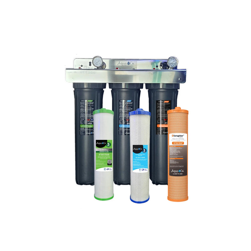 AquaCo Premium PFAS Three Stage Whole House Water Filter