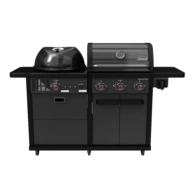 coleman-dual-fuel-gas-and-charcoal-bbq-front-hoods-closed-matte-black