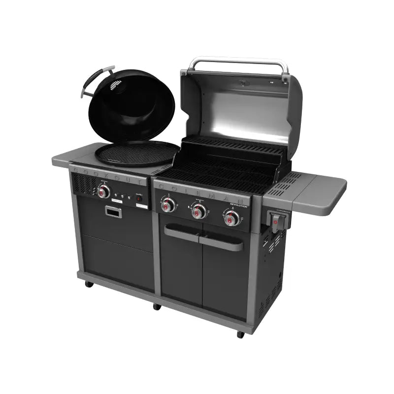 coleman-dual-fuel-gas-and-charcoal-bbq-right-angle-hoods-open-gloss-black-grey