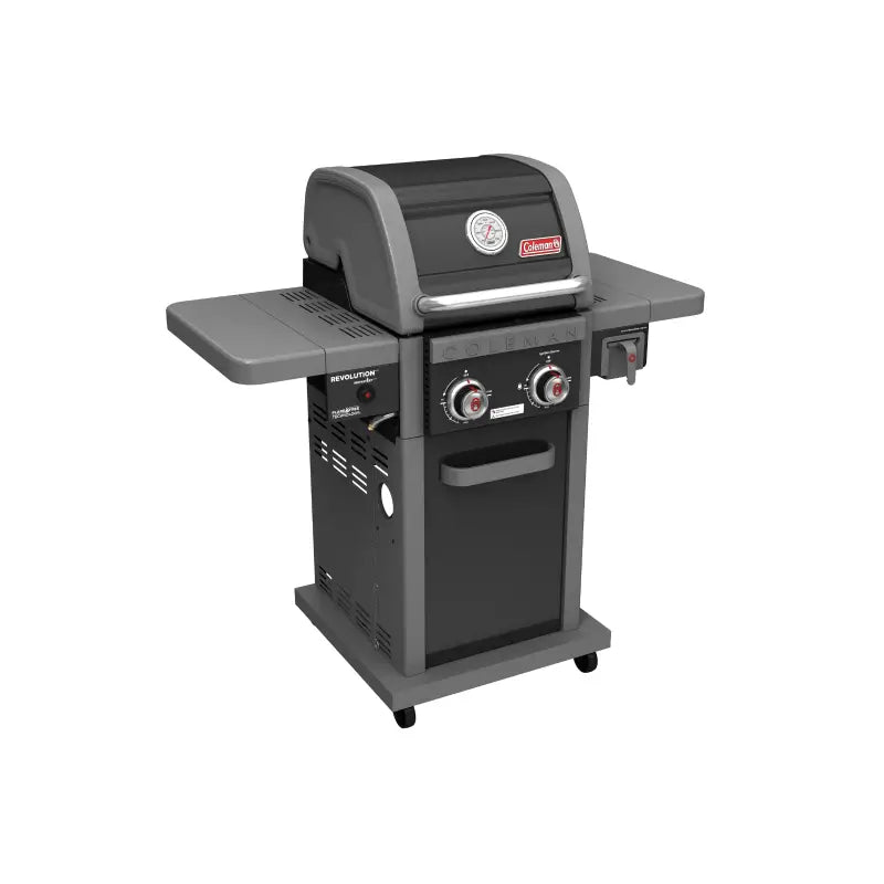 coleman-revolution-2-burner-bbq-left-side-view-gloss-black