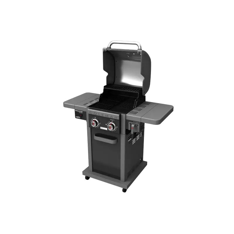 coleman-revolution-2-burner-bbq-right-side-view-hood-open-gloss-black