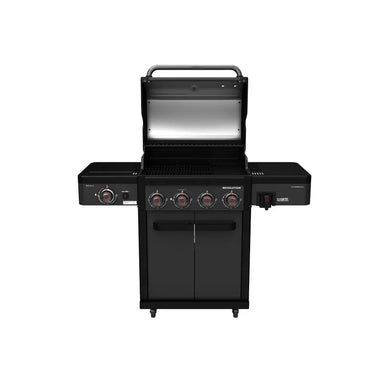 coleman-revolution-4-burner-bbq-front-view-hood-open-matte-black