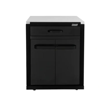 Coleman Revolution outdoor kitchen storage module in black matte with drawer