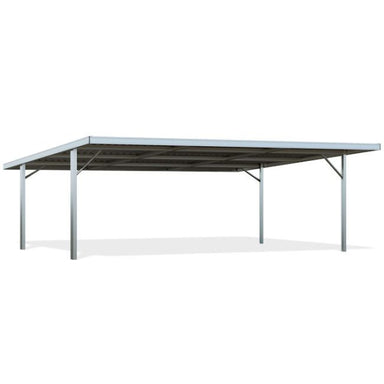 Double Flat Roof Carport - product photo