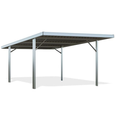 Single Flat Roof Carport - product photo