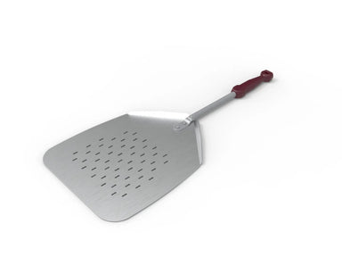 Marchiceiu 250mm perforated pizza launching peel, 304 stainless steel, for Piccolo and Bambino ovens