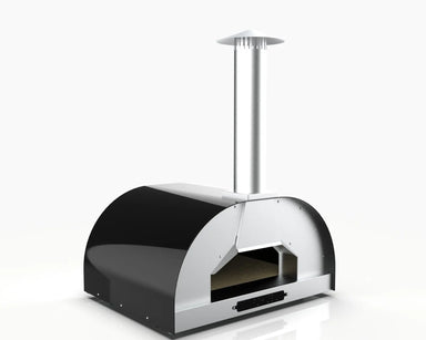 Marchiceiu Piccolo wood-fired pizza oven, angled view