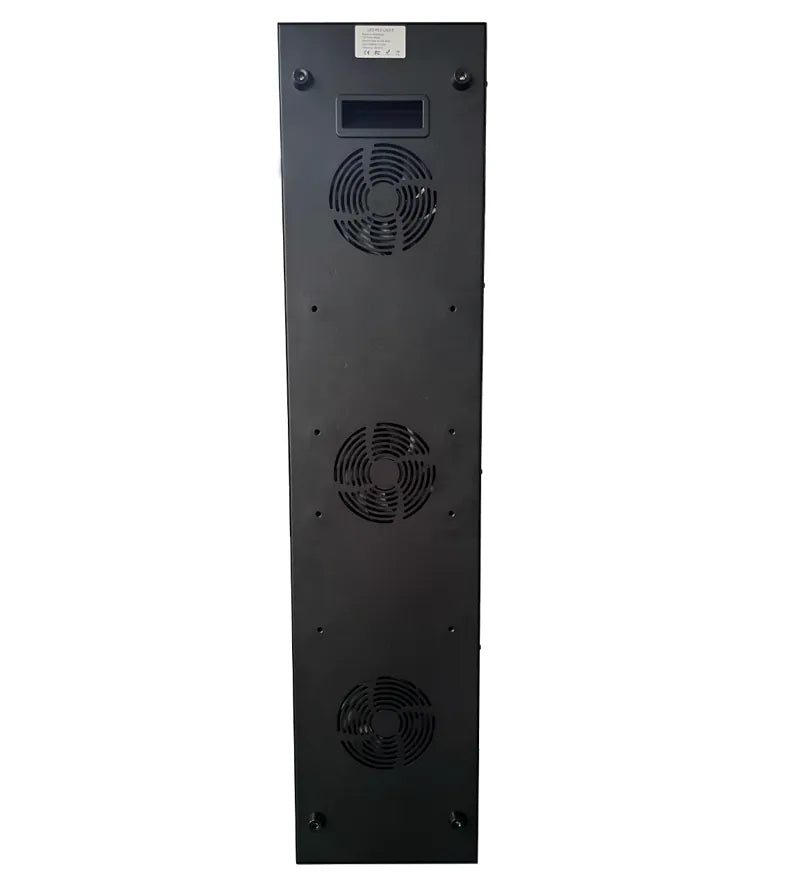 Rear of the red light therapy panel showing cooling fans