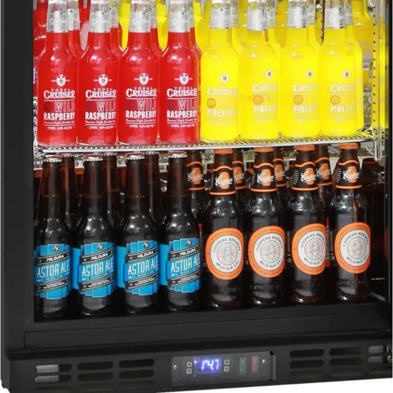 rhino-black-2-door-bar-fridge-with-dual-temperature-control