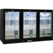 rhino-black-3-door-glass-bar-fridge-doors-closed