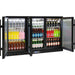 rhino-black-3-door-glass-bar-fridge-doors-open