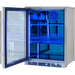 rhino-envy-stainless-steel-single-glass-door-bar-fridge-door-open-blue-light