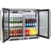 rhino-stainless-steel-2-door-heated-glass-bar-fridge-doors-open-stocked-with-drinks