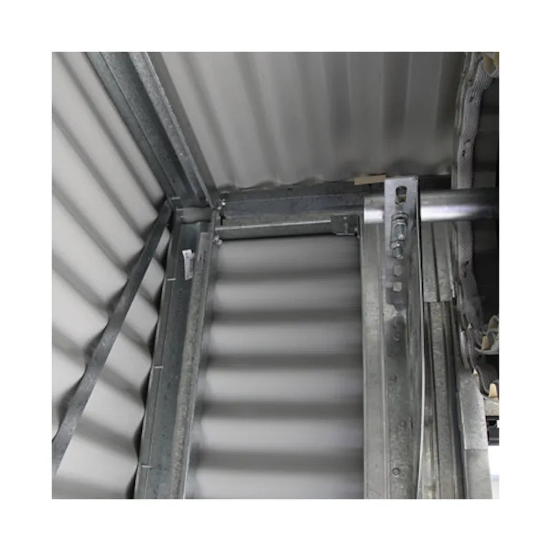 Spanbilt Smartlocker Lockaway shed roller door frame and steel bracing detail