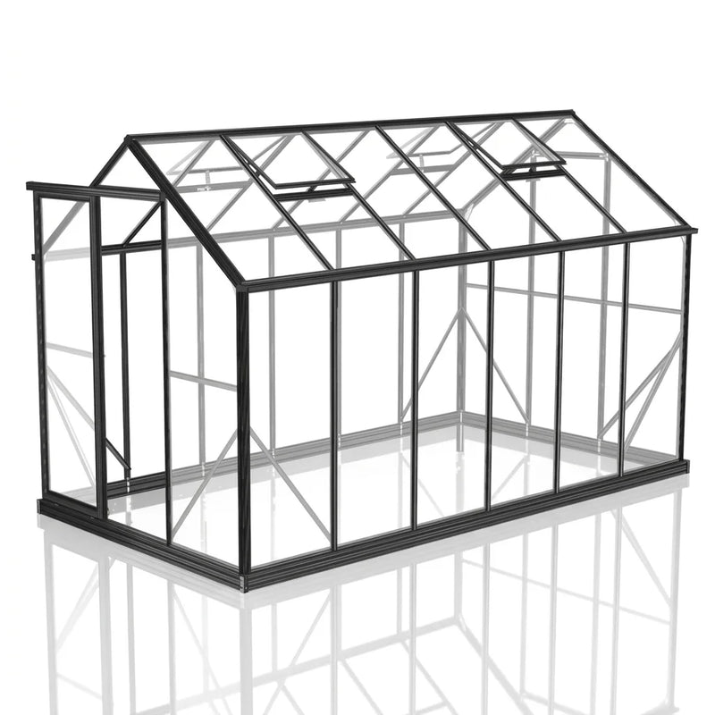 Wintergardenz 6ft x 12ft toughened glass greenhouse, Australian made