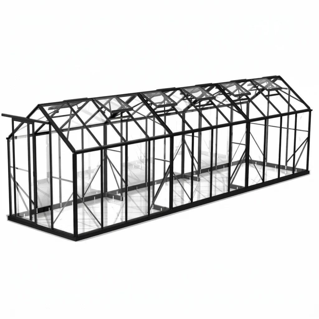 Wintergardenz 6ft x 24ft polycarbonate greenhouse, Australian made