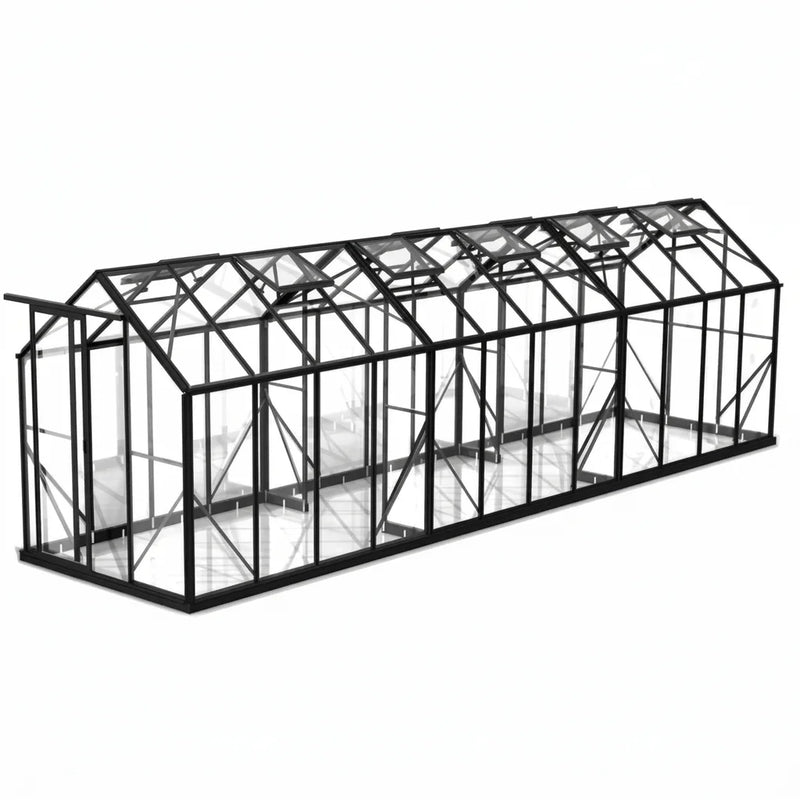 Wintergardenz 6ft x 24ft toughened glass greenhouse, Australian made
