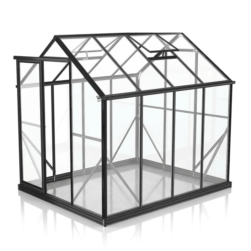 Wintergardenz 6ft x 8ft toughened glass greenhouse, Australian made