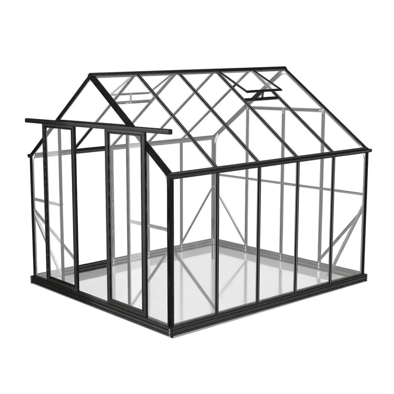 Wintergardenz 8ft x 10ft toughened glass greenhouse, Australian made