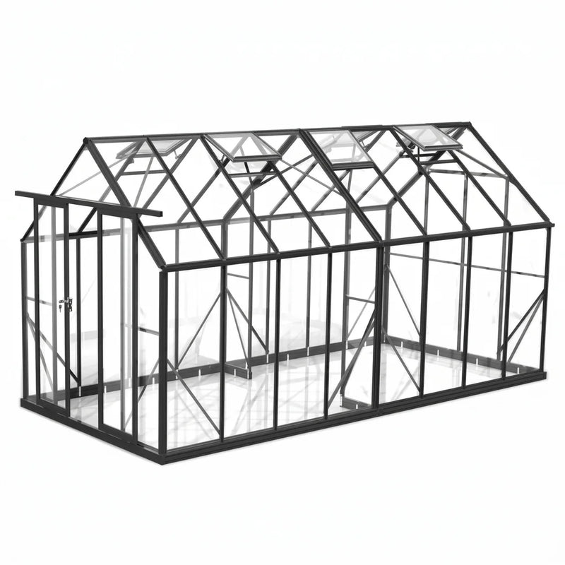 Wintergardenz 8ft x 16ft polycarbonate greenhouse, Australian made