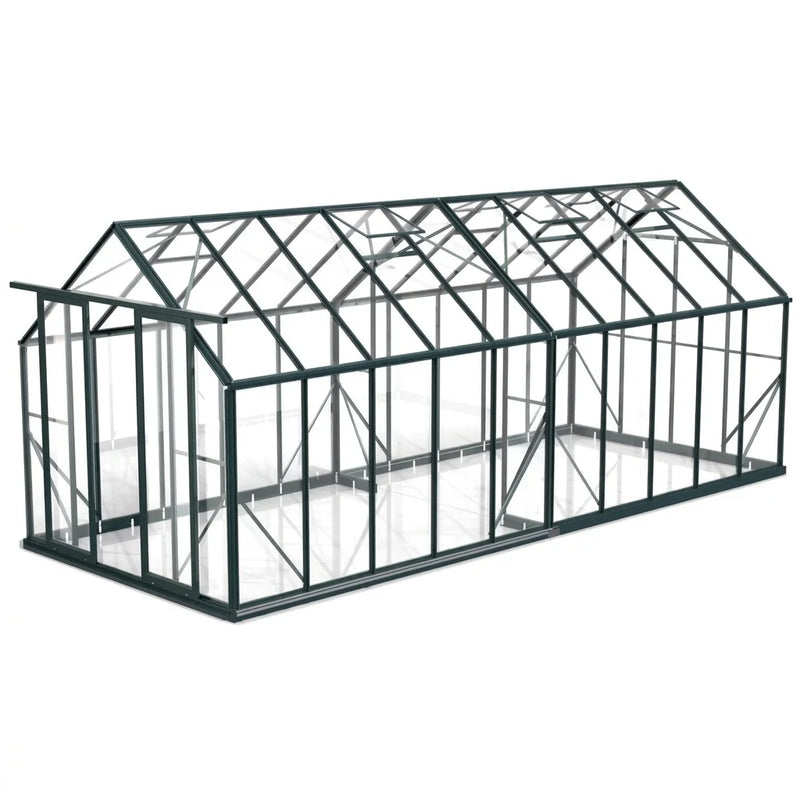 Wintergardenz 8ft x 20ft toughened glass greenhouse, Australian made