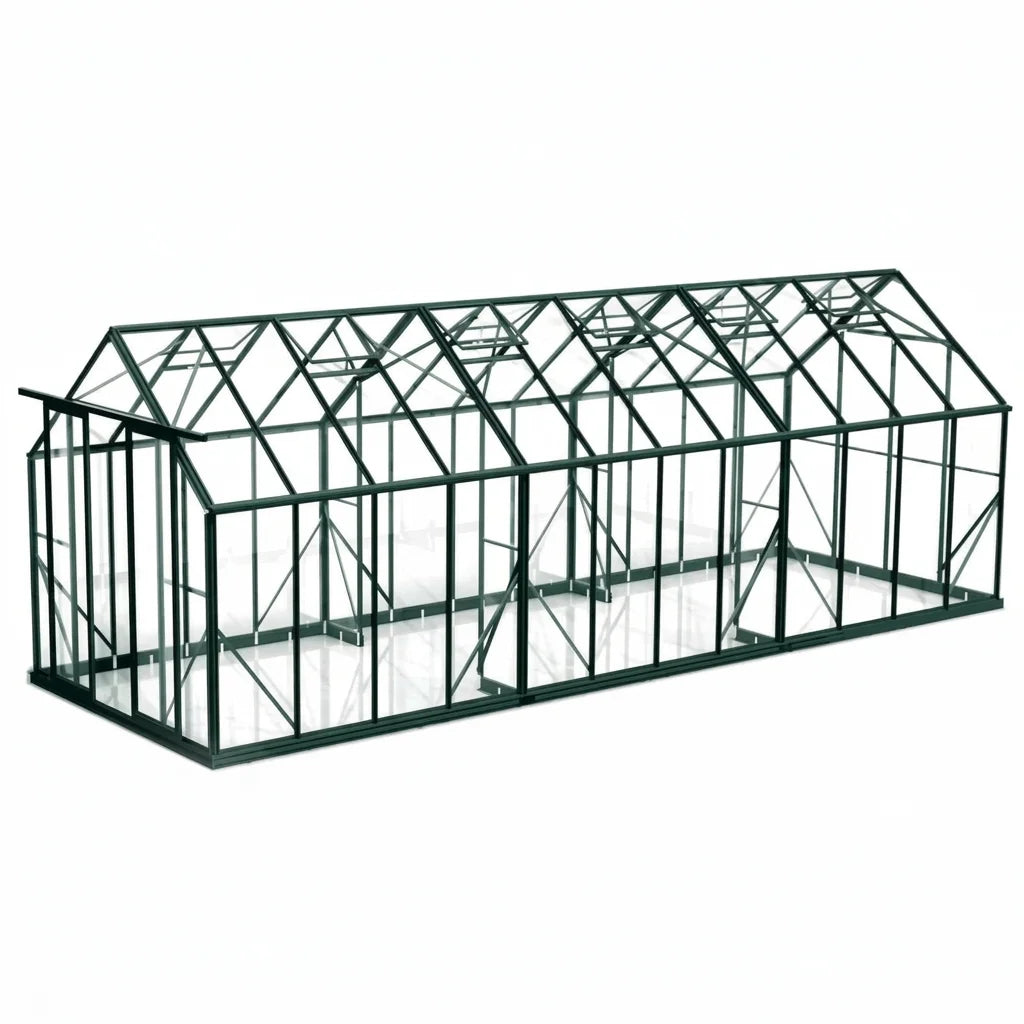 Wintergardenz 8ft x 24ft toughened glass greenhouse, Australian made