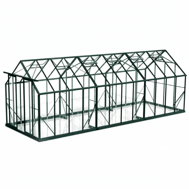 Wintergardenz 8ft x 24ft toughened glass greenhouse, Australian made