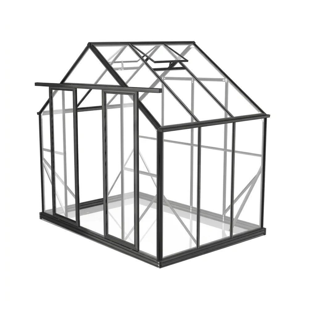 Wintergardenz 8ft x 6ft toughened glass greenhouse, Australian made